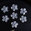 Pendientes de concha blanca con corte de flor de nácar Natural, diseño para joyería, diseño de mujer, cuentas de pulsera hechas a mano