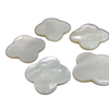 Pendiente con forma de cabujón de trébol de perla Natural, diseño de incrustaciones, joyería para mujer, collar, anillos tallados de bomba para mujer 