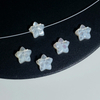 Diseño de forma de estrella de nácar Natural tallado para fabricación de collares de joyería cabujón joyería de mujer anillos de diseño de moda