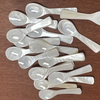 Tenedor de diseño de cuchara de nácar Natural para mujer, joyería de concha blanca, forma de plato hecho a mano, diseño de belleza DIY 