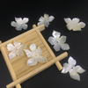 Colgante con diseño de hoja de nácar Natural, corte de concha blanca para mujer, pendientes, diseño de anillos de hojas grandes, joyería con forma de hoja de arce