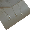 Diseño de forma de luna de nácar Natural para mujer, diseño de collar, cuentas de concha blanca por piezas de joyería con diseño de cadena 