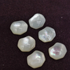 Anillos de nácar Natural, joyería de corte de cabujón, incrustaciones, diseño de colgantes, piezas pequeñas de concha blanca, diseño de forma cuadrada