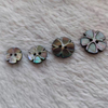 Piezas de corte de color negro con forma de botón pequeño de nácar Natural para hacer ropa, talla de cabujón, joyería de moda usando 