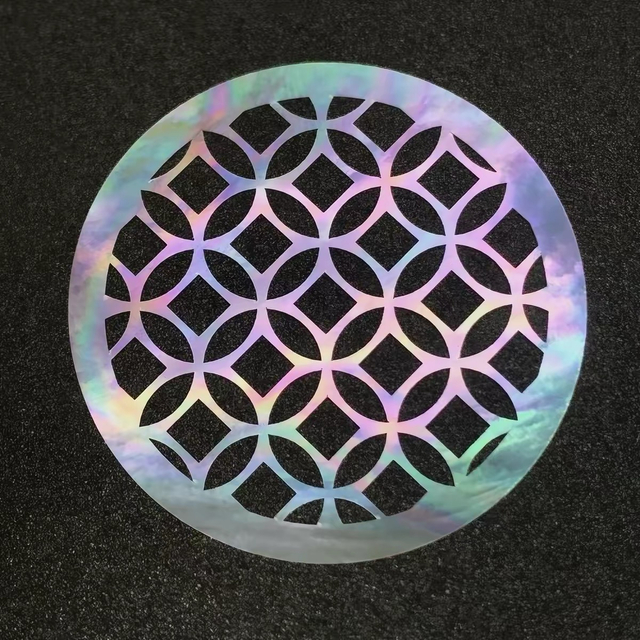 Diseño hueco de nácar Natural para mujer, joyería para hacer colgantes, colgante redondo de cara brillante con forma de imagen de espesor fino 