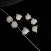 Diseño de bomba de corte con forma de flor de nácar natural para hacer pulseras, joyería para niñas, piezas pequeñas para hacer cadenas, piezas de moda