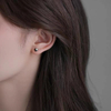 Corte en forma de estrella pequeña de nácar natural para diseño de pendientes, fabricación de incrustaciones de bricolaje, concha negra, piezas de joyería de frijoles pequeños, cabujón