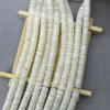 Diseño redondo de corte redondo fino con forma de discoteca fina de nácar Natural para pulsera DIY, collar de mujer con granos pequeños, concha marrón