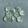 Diseño de flor de nácar natural, corte de frijoles pequeños para niña, pulsera, joyería DIY, collar de cosas bonitas de concha blanca, usando piezas