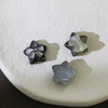 Cosas bonitas de nácar natural para hacer pulseras, diseño de estrella de concha negra, frijoles pequeños para collar, joyería con forma de discoteca DIY