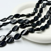 Forma ovalada de nácar Natural, forma libre de onxy para mujer, fabricación de collares, diseño DIY, piezas pequeñas, diseño de cadena negro