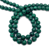 Collar pequeño de malaquita para cortar granos redondos de nácar Natural, joyería para mujer, piezas de diseño de pulsera para hacer cosas bonitas DIY