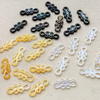 Cabujón pequeño de corte de diseño infinito de nácar Natural para joyería DIY frijoles usando piezas para hacer collares pulsera de mujer 
