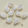 Granos pequeños de nácar Natural para mujer, forma de lazo cortado, fabricación de joyas DIY, cosas bonitas, pulsera con diseño de trébol en forma de flor