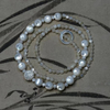 Diseño de collar de corte de frijoles pequeños de nácar Natural para joyería, forma de cabujón, pequeñas cosas, piezas brillantes, círculo de cara de bombe 