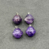 Frijoles pequeños de nácar Natural para fabricación de diseños de colgantes, corte de forma redonda, piedra colorida, fabricación de diseños de collares para mujeres