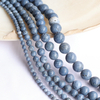 Collar de frijoles redondos de nácar Natural, fabricación de frijoles pequeños de piedra de coral azul, joyería de moda para mujer, pulsera DIY