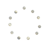 Cabujón de nácar Natural tallado en granos pequeños para pendientes, diseño de joyería para mujer, pulsera con incrustaciones, diseño en forma de bomba 