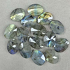 Cabujón de forma ovalada de nácar Natural para anillos, diseño de incrustaciones, corte facial, piedra labradorita, diseño de collar para mujer