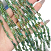 Ágata verde de corte cuadrado de nácar Natural para hacer pulseras, collar de diseño, granos de cabujón, joyería para mujer 