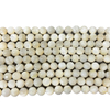 Pulsera de concha blanca de corte con forma de bola de frijoles pequeños de nácar Natural, diseño ovalado con forma de cabujón DIY para cadena con piezas
