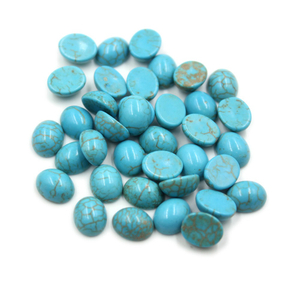Cabujón de nácar Natural, piedra azul, forma ovalada, cara de bombe de corte para fabricación de colgantes, diseño de collar, frijoles pequeños 