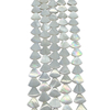 Diseño de collar de nácar Natural, piezas de joyería de concha blanca de cara lisa de forma redonda para forma rectangular para cadena 