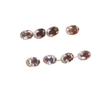 Anillos de mujer con forma ovalada de corte de cara de nácar Natural, diseño de pendientes pequeños de frijoles, diseño de cabujón de cristal blanco 