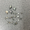 Cabujón de nácar Natural, frijoles pequeños, pequeña estrella para pendientes, diseño de trébol, pulsera con incrustaciones, joyería para mujer, concha amarilla