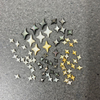 Cabujón de nácar Natural, frijoles pequeños, pequeña estrella para pendientes, diseño de trébol, pulsera con incrustaciones, joyería para mujer, concha amarilla