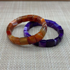 Pulsera de nácar Natural con diseño de ágata para mujer, joyería con forma cuadrada de corte facial, collar de moda con piedra de malaquita 