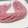 Collar de bolas de concha de color rosa de nácar Natural, diseño de joyería para mujer, fabricación de cuentas de tamaño pequeño, forma redonda para uso en cadena 