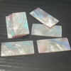Materia prima de corte rectangular de nácar Natural para hacer joyas, incrustaciones de concha colorida, tamaño más grande, cara lisa cuadrada 