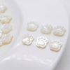Garra de nácar natural para diseño de gato, aretes pequeños de cabujón, diseño de joyería para niña, incrustaciones de frijoles, iconos de cosas bonitas 