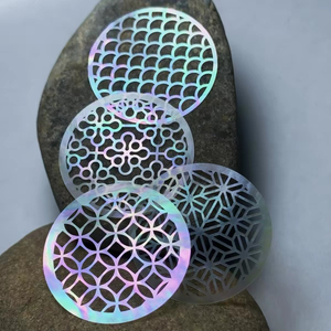Diseño hueco de nácar Natural para mujer, joyería para hacer colgantes, colgante redondo de cara brillante con forma de imagen de espesor fino 
