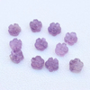 Cuentas pequeñas de nácar Natural, amatista para mujer, diseño de pulsera, fabricación de piezas de joyería de cristal de doble cara, cabujón de flores DIY 