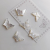 Corte en forma de mariposa de nácar Natural para joyería de moda, fabricación de granos pequeños DIY, cosas de belleza, cabujón para pulsera 