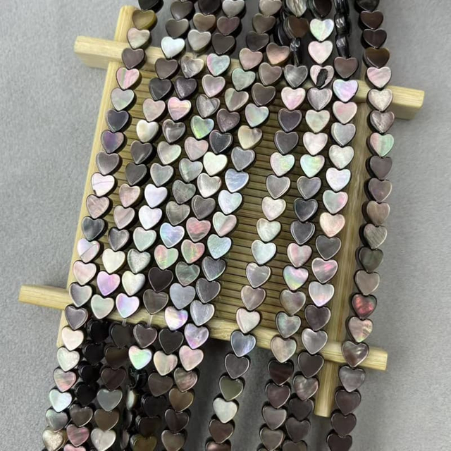 Diseño de collar de corte en forma de estrella pequeña de nácar natural para joyería de mujer piezas bonitas concha negra frijoles pequeños para pulsera 