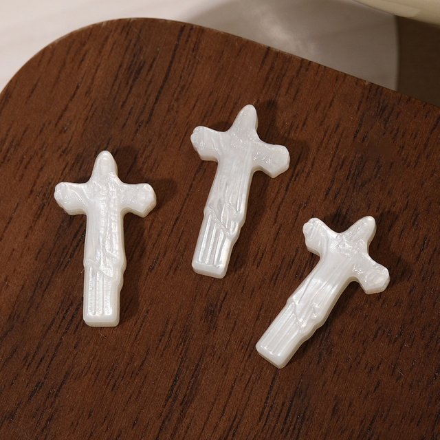 Diseño de Jesús de nácar Natural, corte de frijoles pequeños, imagen de Guadalupe para hacer joyas, piezas de collar, cabujón carmo