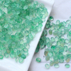 Cabujón de forma ovalada de nácar natural, piezas de corte de frijoles pequeños, ágata verde para anillos, diseño de incrustaciones, fabricación de collares para mujeres