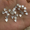 Corte en forma de estrella pequeña de nácar Natural para anillos, diseño de cabujón, fabricación de pendientes, diseño de pulsera con cara de bombe 