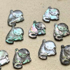 Corte de imagen en forma de gato de nácar Natural para mujer, fabricación de colgantes de joyería, diseño de cabujón tallado en relieve de mayor tamaño