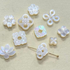 Granos pequeños de nácar Natural para mujer, forma de lazo cortado, fabricación de joyas DIY, cosas bonitas, pulsera con diseño de trébol en forma de flor