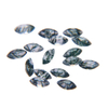 Cabujón de corte de granos pequeños en forma de Marquesa de nácar Natural para hacer incrustaciones de joyería, pendientes de corte de cara de ágata de musgo 