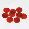Natural Madreperla redonda forma de disco corte ágata roja para incrustaciones de anillos haciendo joyas de mujer usando frijoles pequeños cabujón onxy 