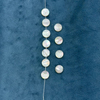 Forma de cabujón de corte de frijoles pequeños de nácar Natural para mujer, joyería, pendientes, diseño de cara de bombe, doble tallado 