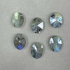 Cabujón de forma ovalada de nácar Natural para anillos, diseño de incrustaciones, corte facial, piedra labradorita, diseño de collar para mujer