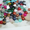Cabujón pequeño tallado en forma de corazón de nácar Natural para anillos, joyería de diseño, collar de piedras coloridas, incrustaciones DIY