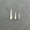 Pendientes largos finos con forma de gota de nácar Natural para mujer, joyería, diseño de moda para hacer bricolaje, piedra de color negro