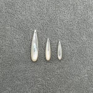 Pendientes largos finos con forma de gota de nácar Natural para mujer, joyería, diseño de moda para hacer bricolaje, piedra de color negro